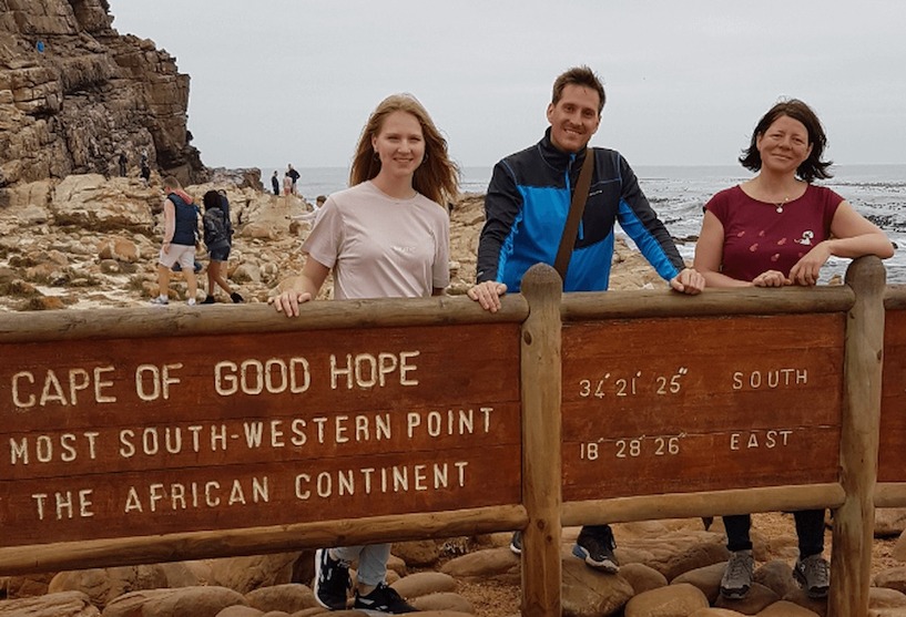 Südafrika, Kap der guten Hoffnung, Bucht, Meer, Küste, Gruppenfoto